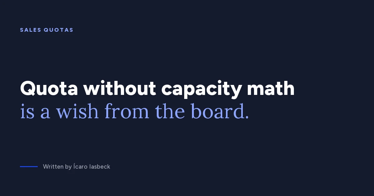 Sales quotas: how to calculate and assign quota per rep