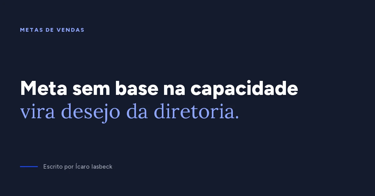 Metas de vendas: como calcular e distribuir a cota do time