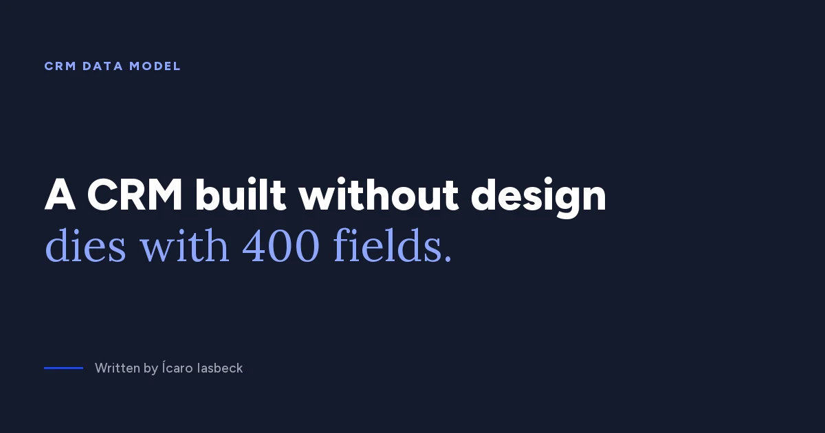 CRM data model: how to design it in 7 decisions