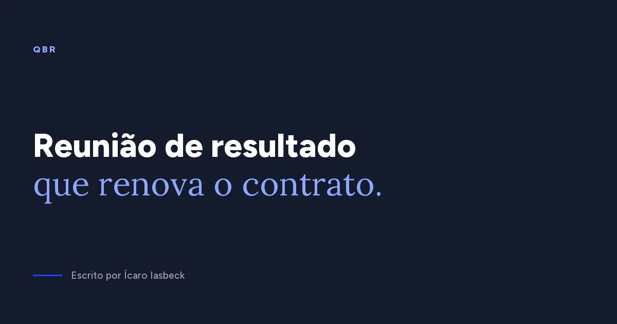 QBR: como conduzir a revisão trimestral em 60 minutos