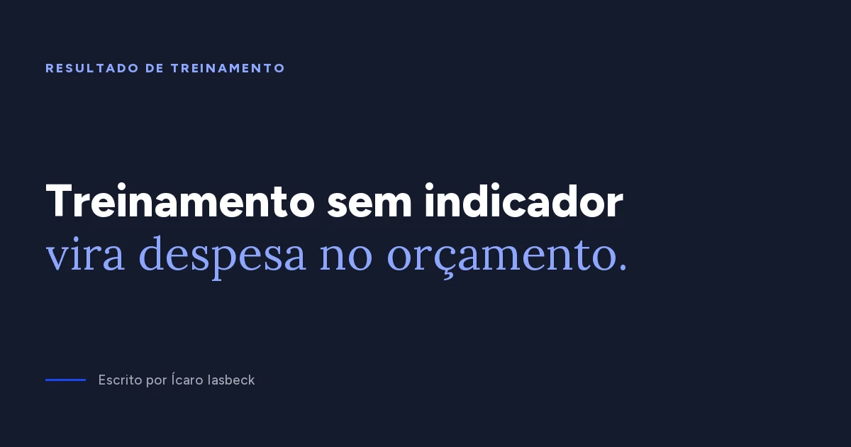 Resultado de treinamento: como medir em 4 níveis e 90 dias