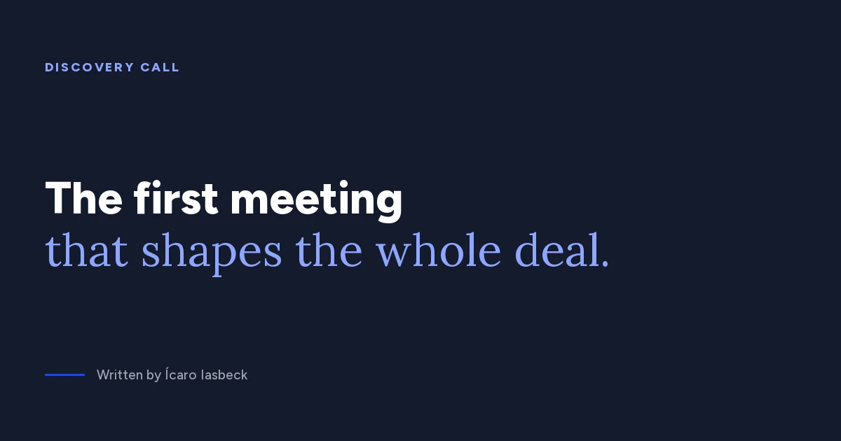 Discovery call: how to run the first sales meeting