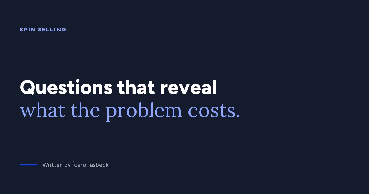 SPIN Selling: applying the four questions in B2B sales