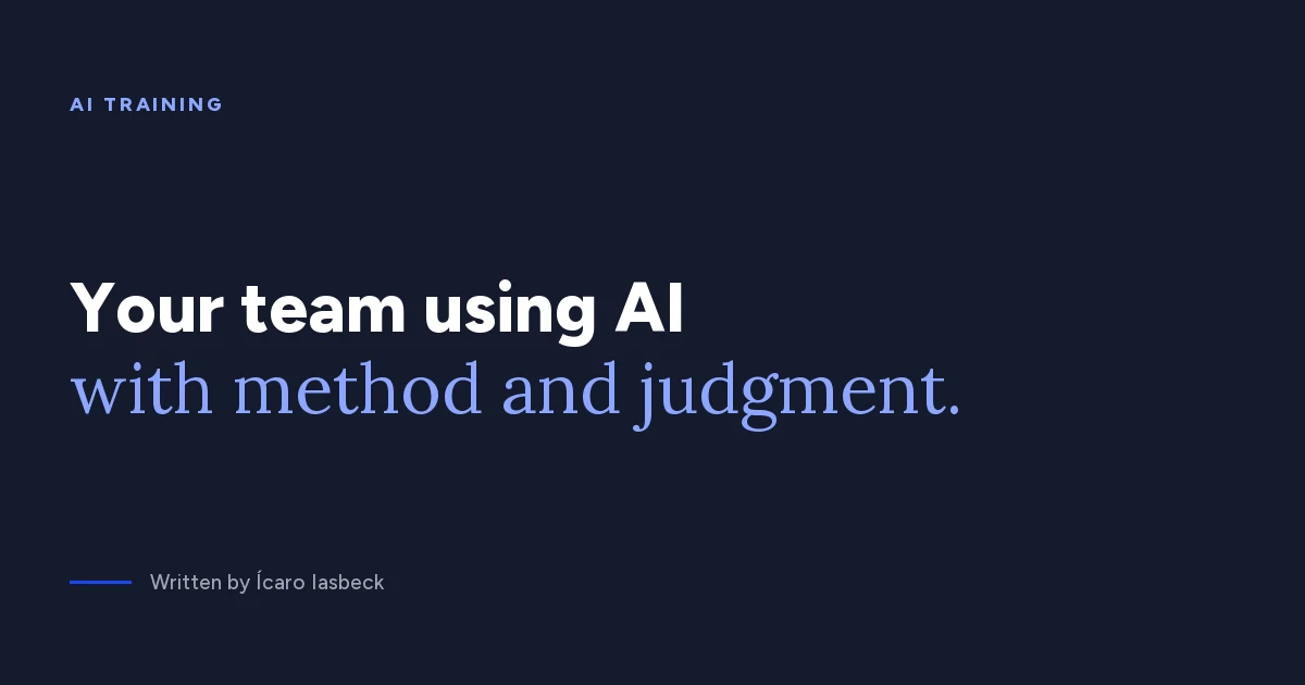 AI training for companies: how to build team capability
